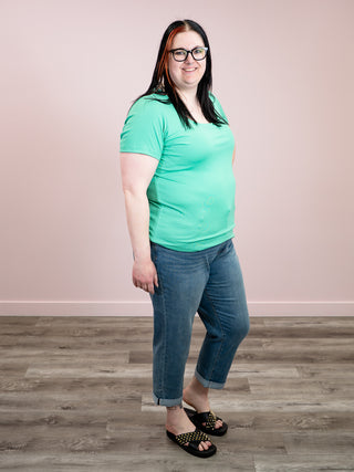 *NEW* Alyssa Short Sleeve Top | Aquamarine
