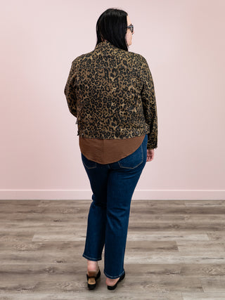 Judy Blue | Leopard Print Boyfriend Jacket | Jaxx