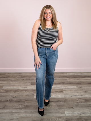 *NEW* Summer Lovin' Striped Tank | Black & White