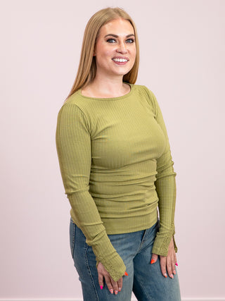 *NEW* Ampersand | Lovely Lace Long Sleeve | Moss