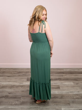 *NEW* Tiers Of Joy Maxi Dress | Green
