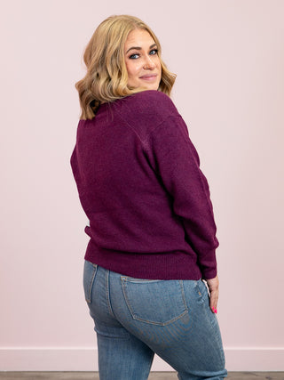 DEX | Maya Soft Touch Sweater | Plum