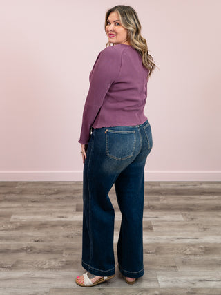 DEX | Beth Thermal Long Sleeve | Dusty Purple