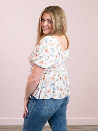 *NEW* The Cece Smocked Top | Pink Multi