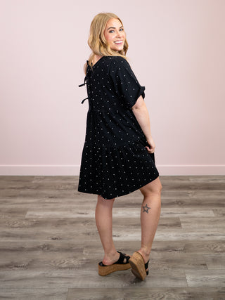*RESTOCK* Brunette The Label | Tiered Dress | Black & White