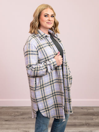 Barrett Flannel Shacket | Lavender