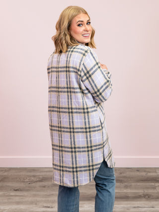 Barrett Flannel Shacket | Lavender