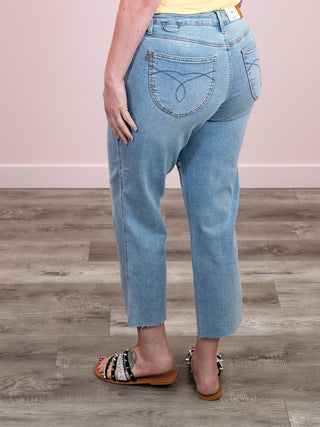 *NEW* Judy Blue | Mid Rise Bandana Ankle Straight Jean | Cypress