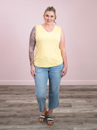*NEW* Noelle Tank | Lemon