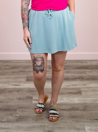 *NEW* Serena Athletic Skort | Ocean Blue