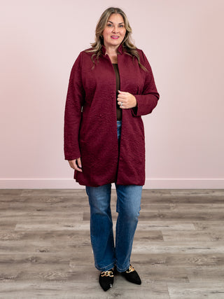 Amiri Midi Coat | Wine