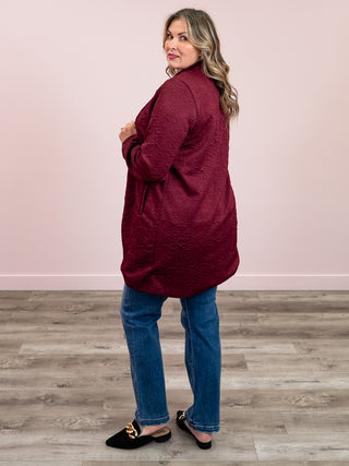 Amiri Midi Coat | Wine