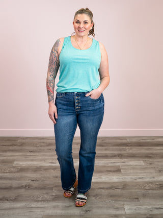 *NEW* RFM | Mia High Rise Bootcut Button Fly Jeans | Medium Wash