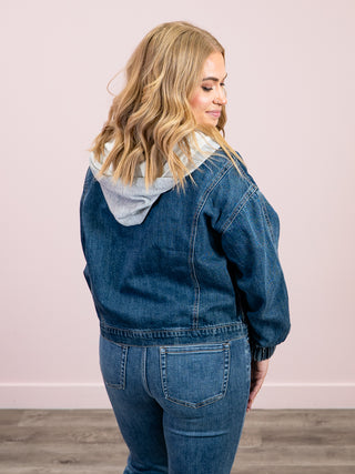 *NEW* Risen | Hooded Bomber Jacket | Dark Wash | Graham