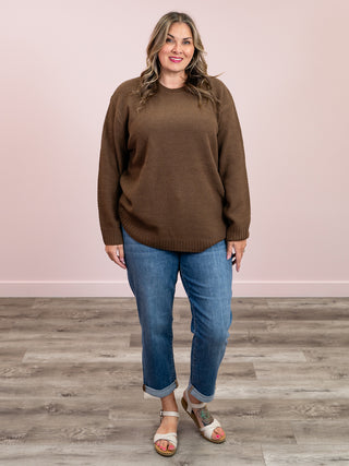 Lottie Basic Sweater | Brown