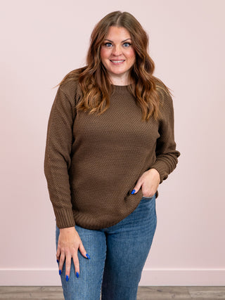 Lottie Basic Sweater | Brown