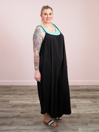 Shirley Mariana Romper | SOLID | Black