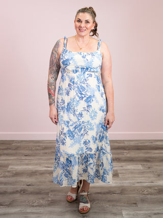 *NEW* Seraphine Flowy Maxi Dress | Blue Floral