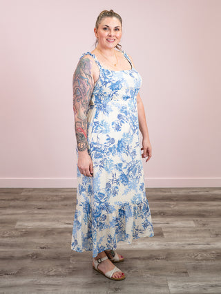 *NEW* Seraphine Flowy Maxi Dress | Blue Floral