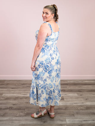 *NEW* Seraphine Flowy Maxi Dress | Blue Floral