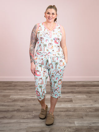 *NEW* Shirley Pajama Set | Tank & CAPRIS | A Day at the Beach