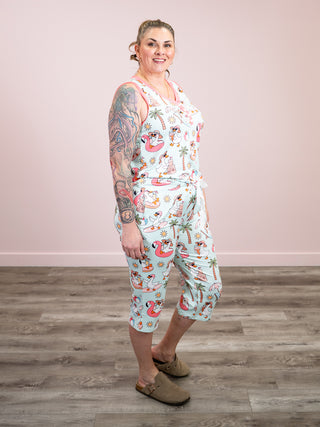 *NEW* Shirley Pajama Set | Tank & CAPRIS | A Day at the Beach