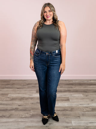 Second Skin | Maria Tank Top | Dark Charcoal