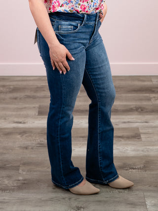*NEW* RFM | Mia High Rise 2 Button Jeans | Vintage Dark Wash