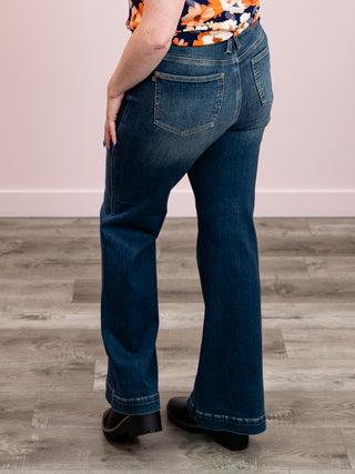 Judy Blue | High Rise | Dark Wash Retro Wide Leg | Lucas