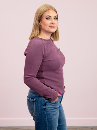 DEX | Beth Thermal Long Sleeve | Dusty Purple