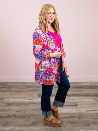 *NEW* The Marlowe Cardigan | Royal Magenta