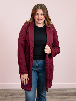 Amiri Midi Coat | Wine