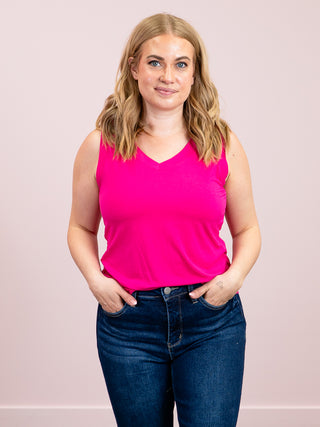 *NEW* Noelle Tank | Hot Pink