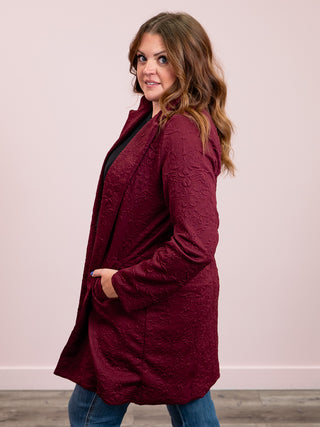 Amiri Midi Coat | Wine