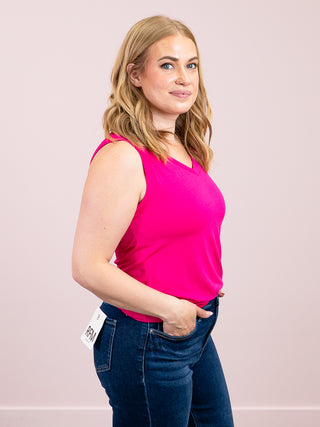 *NEW* Noelle Tank | Hot Pink