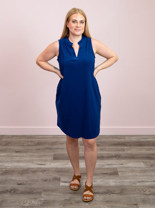 *NEW* Raquel Sleeveless Dress | Navy
