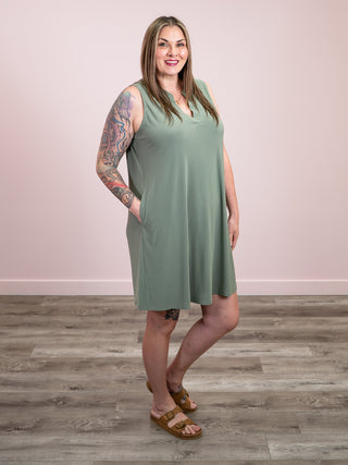 *NEW* Raquel Sleeveless Dress | Pistachio