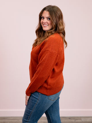 DEX | Maya Soft Touch Sweater | Burnt Orange