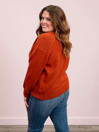 DEX | Maya Soft Touch Sweater | Burnt Orange