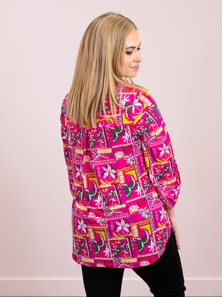 *NEW* Kait Long Sleeve Top | Hot Pink