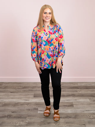 *NEW* Kait Long Sleeve Top | Royal Blue