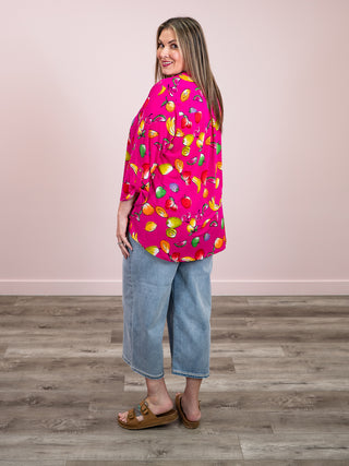 *NEW* Kait Long Sleeve Top | Fruity Pink