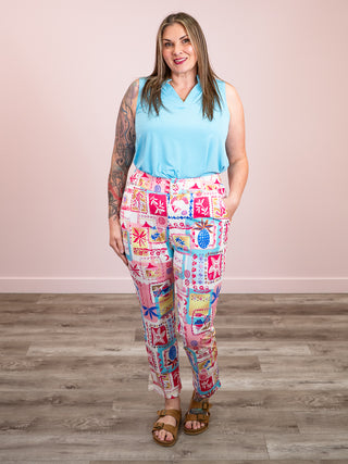 *NEW* Luana Relaxed Pants | Pink Multi