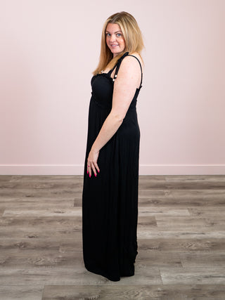 *NEW* Soft Eclipse Maxi Dress | Black