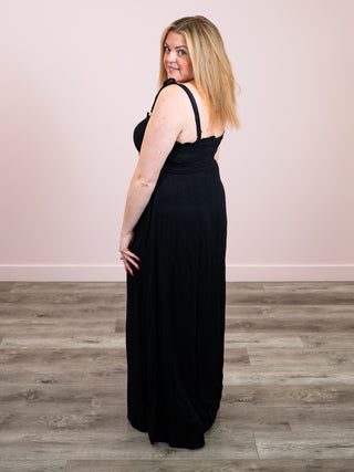 *NEW* Soft Eclipse Maxi Dress | Black