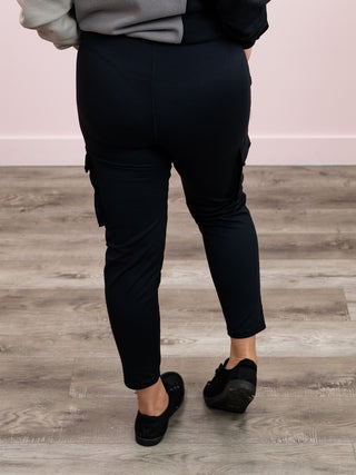 *RESTOCK* Venice Slim Fit Cargo Jogger | Black