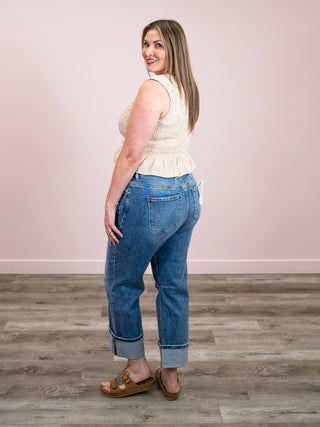 *NEW* Soft Spoken Smocked Tank | Light Khaki
