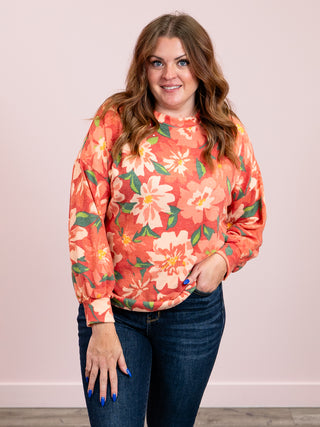 Bittersweet Floral Long Sleeve | Red
