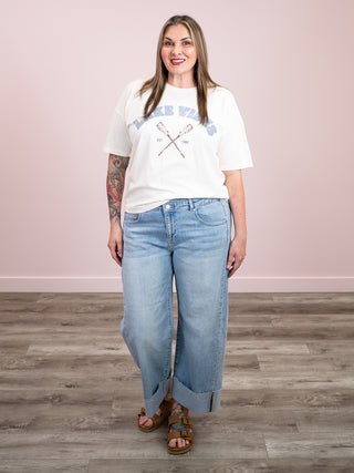 *NEW* Lake Vibes Graphic Tee | Ivory