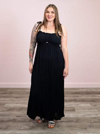 *NEW* Soft Eclipse Maxi Dress | Black